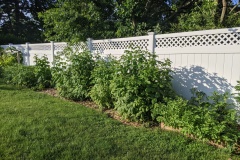 1-7/8" Diagonal in Snow White Lattice Fence Topper
