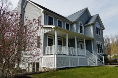 1-7/8" Diagonal in Snow White Lattice Deck Skirting