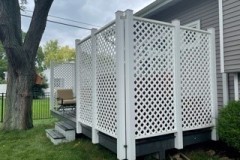 1-7/8" Diagonal in Snow White Deck Privacy Screen