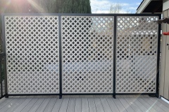 1-7/8" Diagonal in Khaki Lattice Privacy Screen Divider