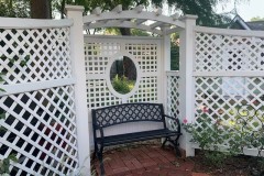 1-7/8" & 3" Diagonal & 2" Square in Snow White 1/4" Decorative Lattice