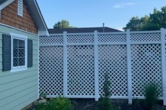 1-7/8" & 3" Diagonal in Snow White 1/4" Decorative Lattice