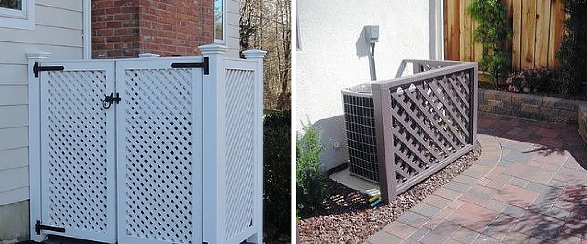 Using Vinyl Lattice to Hide Unsightly AC Units and Trash Cans