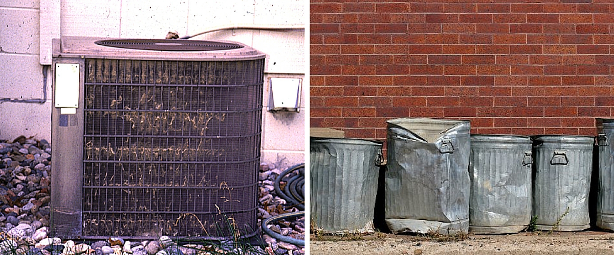 Using Vinyl Lattice to Hide Unsightly AC Units and Trash Cans