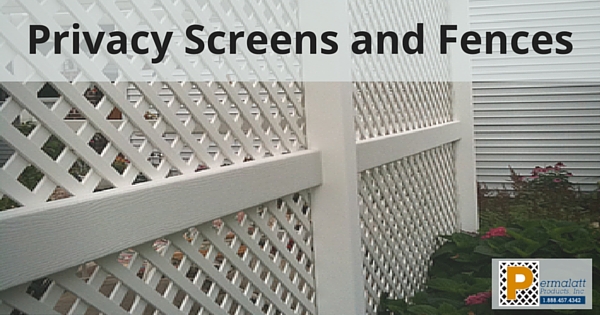 Permalatt lattice Privacy Screens and Fences