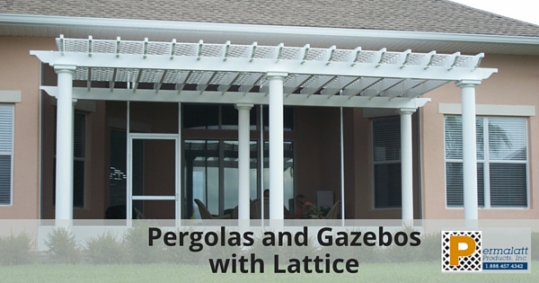 Pergolas and Gazebos with Lattice 315