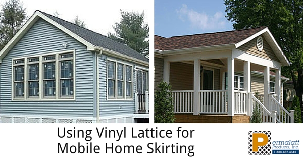 Using Vinyl Lattice for Mobile Home Skirting