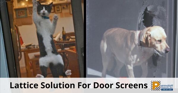 Lattice Solution For Screen Doors
