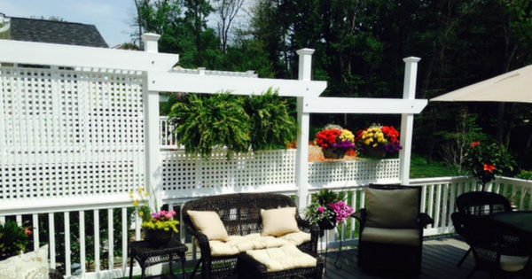 Adding a Lattice Privacy Screen to Existing Deck Railing-1