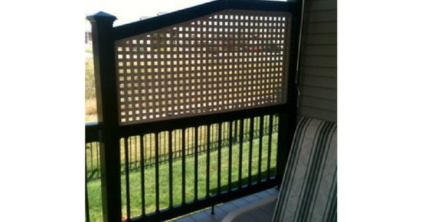 Adding a Lattice Privacy Screen to Existing Deck Railing-2