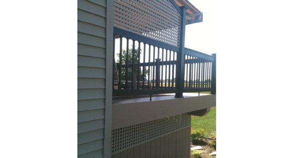 Adding a Lattice Privacy Screen to Existing Deck Railing-6