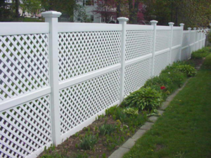 Vinyl Lattice Privacy Fence
