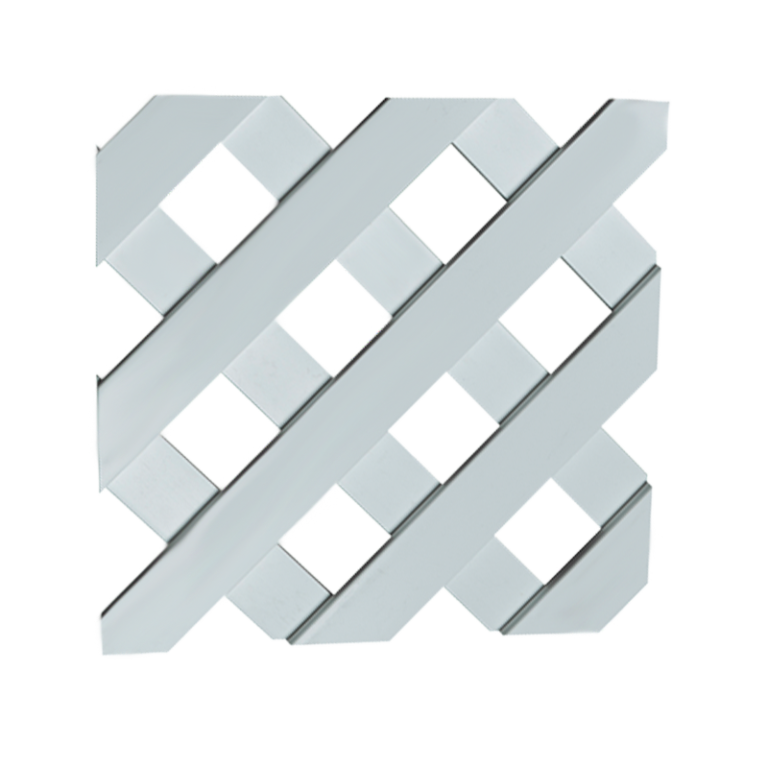 DuraShell® 1" Diagonal Vinyl Lattice 4' X 6' Traditional Diagonal And Square Lattice