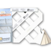 SAMPLE:  1/4In. Vinyl Lattice Complete Sample Kit - Decorative