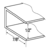 1/2In. Vinyl U-Channel Perimeter Trim for 1/2In. DuraShell® Lattice
