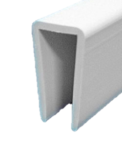 1/4In. Vinyl U-Channel Perimeter Trim for 1/4In. Decorative Lattice