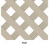 1" Diagonal 1/2In. 3D Vinyl Lattice - DuraShell®