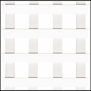 2" Square 1/4In. 3D Vinyl Lattice – Decorative