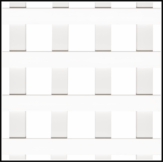 2" Square 1/4In. 3D Vinyl Lattice – Decorative