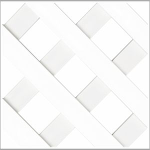 1-7/8" Diagonal 1/4In. 3D Vinyl Lattice – Decorative
